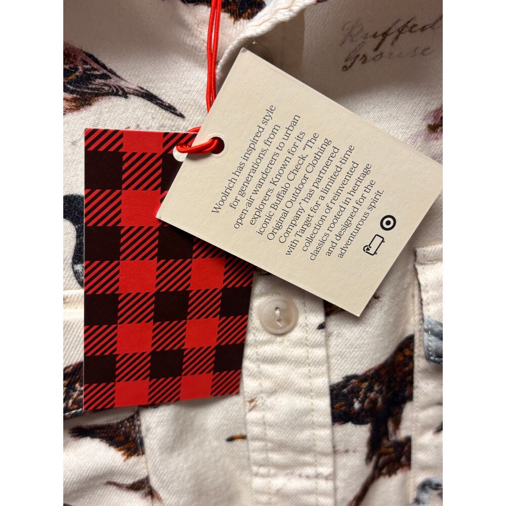 Woolrich for Target Bird Print Button Down Flanne… - image 6